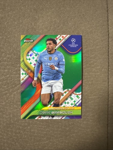 Marmoush 2024 Topps Finest Green /99