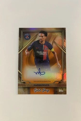 Marquinhos 2024 Topps 2023/24 PSG Team Set Gold /25
