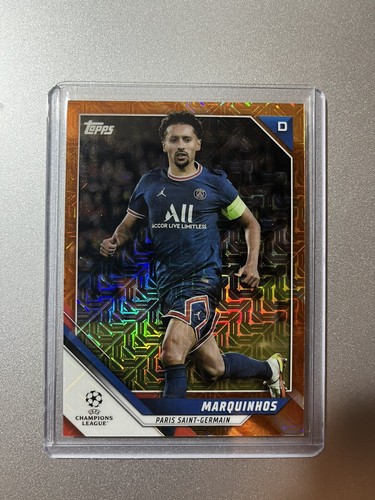 Marquinhos 2021 Topps Chrome UCL Orange Mojo /25