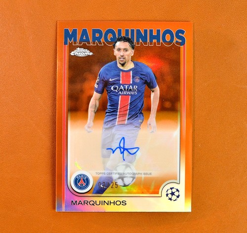 Marquinhos 2024 Topps Cromo UEFA Orange /25