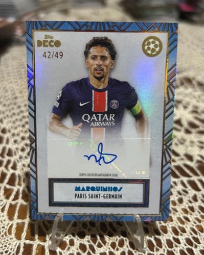 Marquinhos 2025 Topps Deco Azul /49