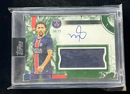 Marquinhos 2024 Topps Exhibition Green /75