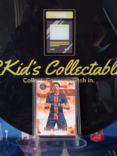 Marquinhos 2024 Topps Exhibition Orange Foil /25