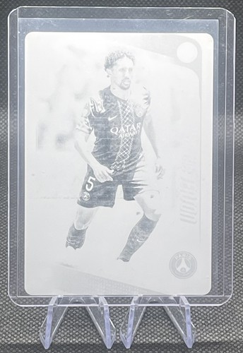 Marquinhos 2025 Topps Flagship Black Metal Printing Plate 1/1