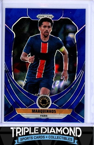 Marquinhos 2025 Panini Prizm Blue Ice Prizm /175