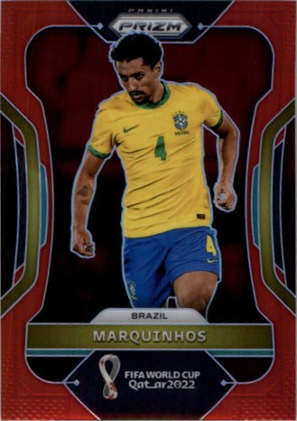 Marquinhos 2022 Panini Prizm World Cup Red Prizm /399