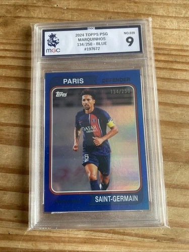 Marquinhos 2024 Topps PSG Blue 134/250