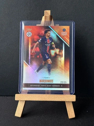 Marquinhos 2025 Topps PSG Champions D'Europe PSG Team Parallel /25