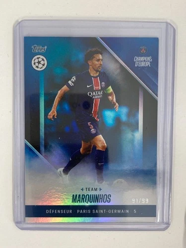 Marquinhos 2025 Topps PSG Champions d'Europe Team Parallel /99