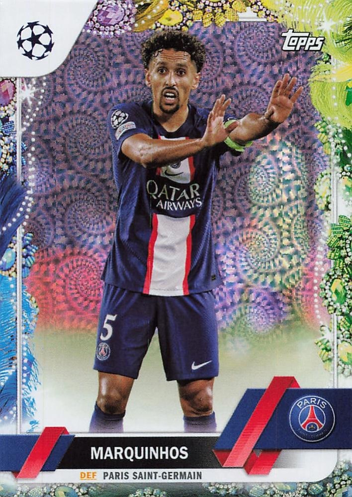 Marquinhos 2022 Topps UEFA Club Competitions Carnaval Edition