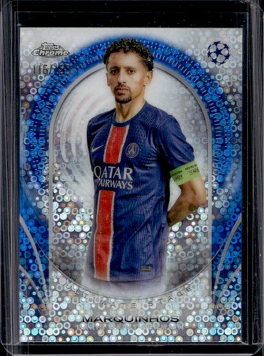 Marquinhos 2024 Topps UEFA Blue Refractor /150