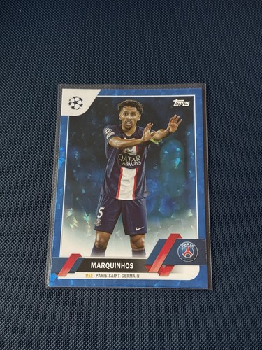 Marquinhos 2022 Topps UEFA Club Competitions Blue Icy Foil /99