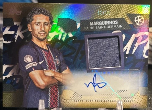 Marquinhos 2025 Topps UEFA Gold Foil /50