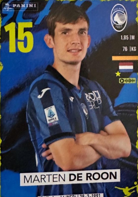 Marten De Roon 2023 Panini Calciatori Stickers