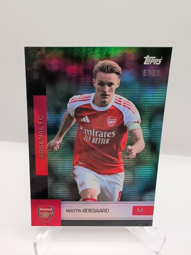 Martin Ødegaard 2025 Topps Arsenal FC Team Set Green /99