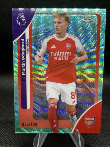 Martin Ødegaard 2026 Topps Chrome Aqua Refractor /199