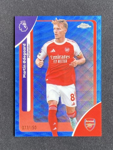 Martin Ødegaard 2025 Topps Chrome Blue Wave Refractor /150