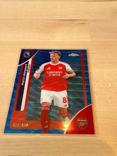 Martin Ødegaard 2025 Topps Chrome Blue Wave Refractor /150