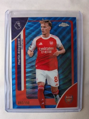 Martin Ødegaard 2026 Topps Chrome Blue Wave Refractor /150