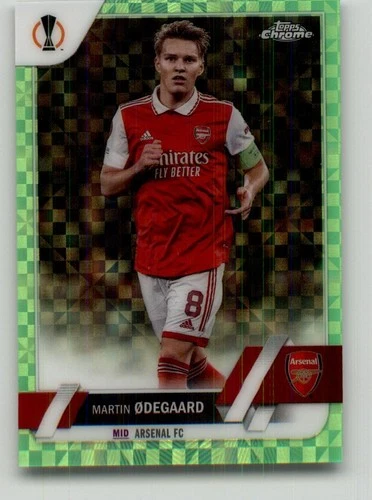 Martin Ødegaard 2023 Topps Chrome Neon Green X-Fractor /399
