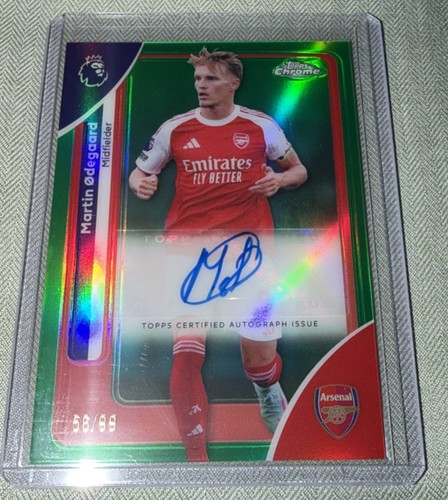 Martin Ødegaard 2026 Topps Chrome Premier League Green Refractor /99