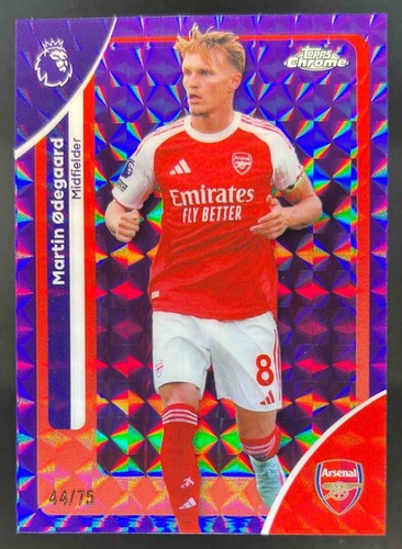 Martin Ødegaard 2026 Topps Chrome Purple Geometric Refractor /75
