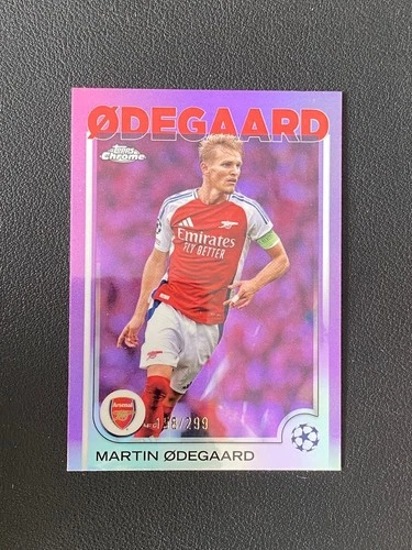 Martin Ødegaard 2024 Topps Chrome Purple Refractor /299