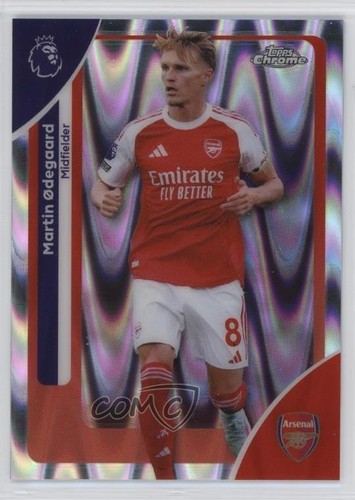 Martin Ødegaard 2025 Topps Chrome RayWave Refractor