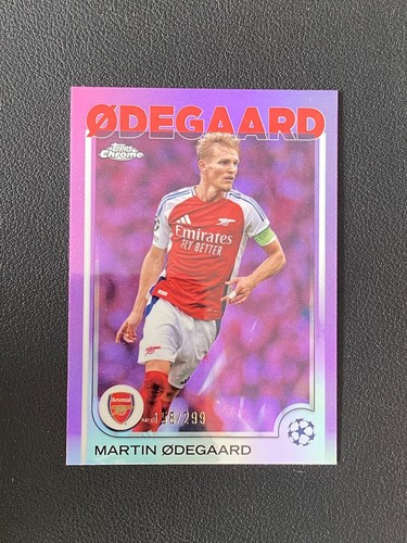 Martin Ødegaard 2024 Topps Chrome Violet Refractor /299