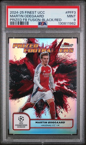 Martin Ødegaard 2024 Topps Finest Black/Red