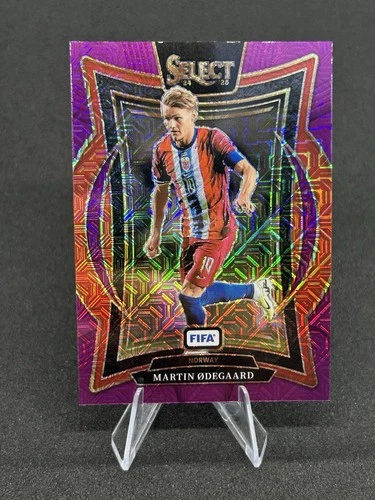 Martin Ødegaard 2024 Panini Select Purple Prizm