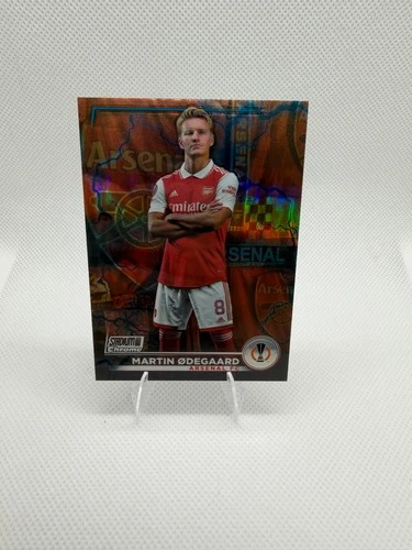 Martin Ødegaard 2024 Panini Stadium Club Chrome Orange Blue /10