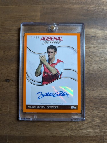 Martin Keown 2023 Topps Arsenal Forever Orange /25