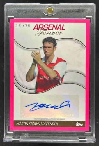 Martin Keown 2025 Topps Arsenal Pink /75