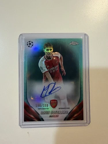 Martin Odegaard 2024 Topps Chrome Aqua /199