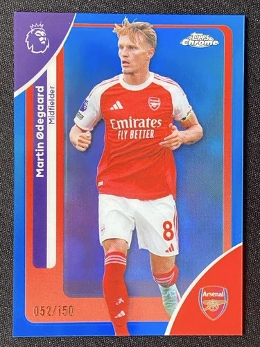 Martin Odegaard 2026 Topps Chrome Blue Refractor /150