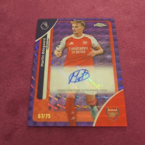 Martin Odegaard 2026 Topps Chrome Geometric Refractor /75