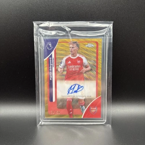 Martin Odegaard 2025 Topps Chrome Gold Refractor /50