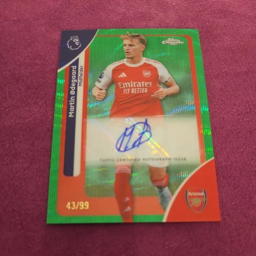 Martin Odegaard 2026 Topps Chrome Green Refractor /99