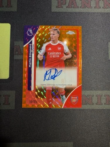 Martin Odegaard 2025 Topps Chrome Orange /25