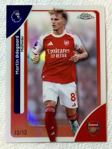 Martin Odegaard 2026 Topps Chrome Pearl White /30