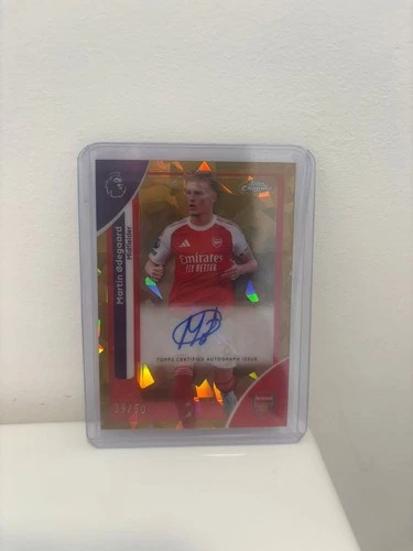Martin Odegaard 2026 Topps Chrome Premier League Sapphire Gold /50