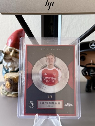 Martin Odegaard 2026 Topps Chrome Premier League Triple Platinum /5