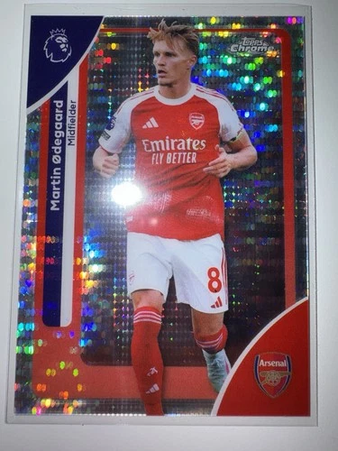 Martin Odegaard 2025 Topps Chrome Prizm Holo