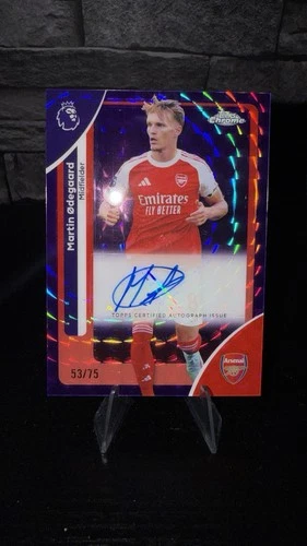 Martin Odegaard 2026 Topps Chrome Purple Geometric /75