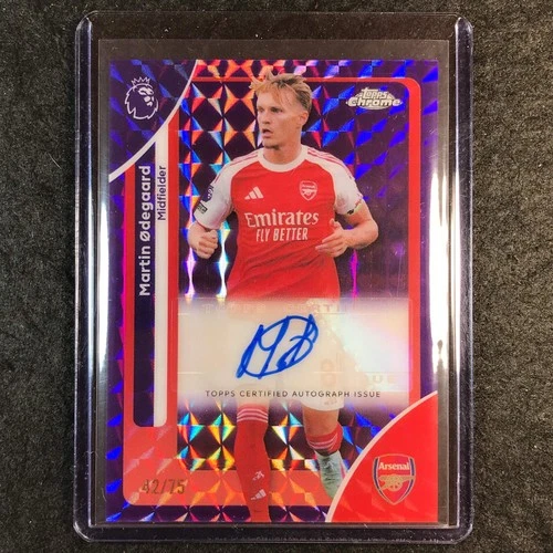 Martin Odegaard 2026 Topps Chrome Purple Geometric /75