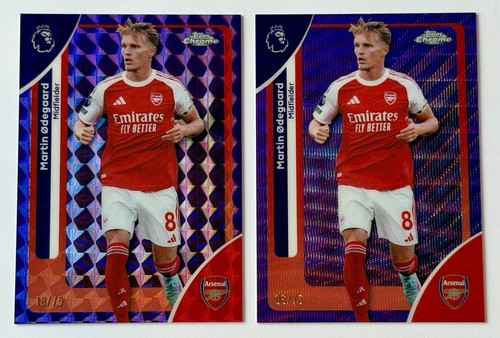 Martin Odegaard 2025 Topps Chrome Purple Geometric & Wave /75