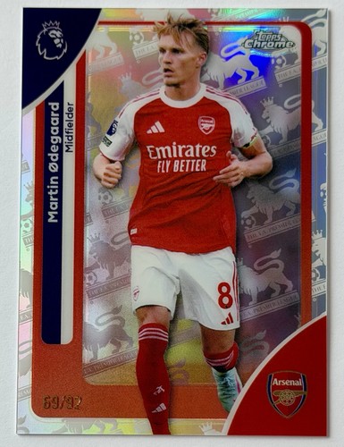 Martin Odegaard 2025 Topps Chrome Retrofractor /92