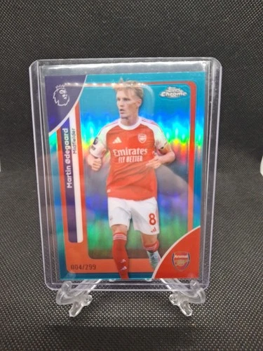 Martin Odegaard 2025 Topps Chrome Teal Refractor /299