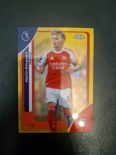 Martin Odegaard 2025 Topps Chrome True Gold /50